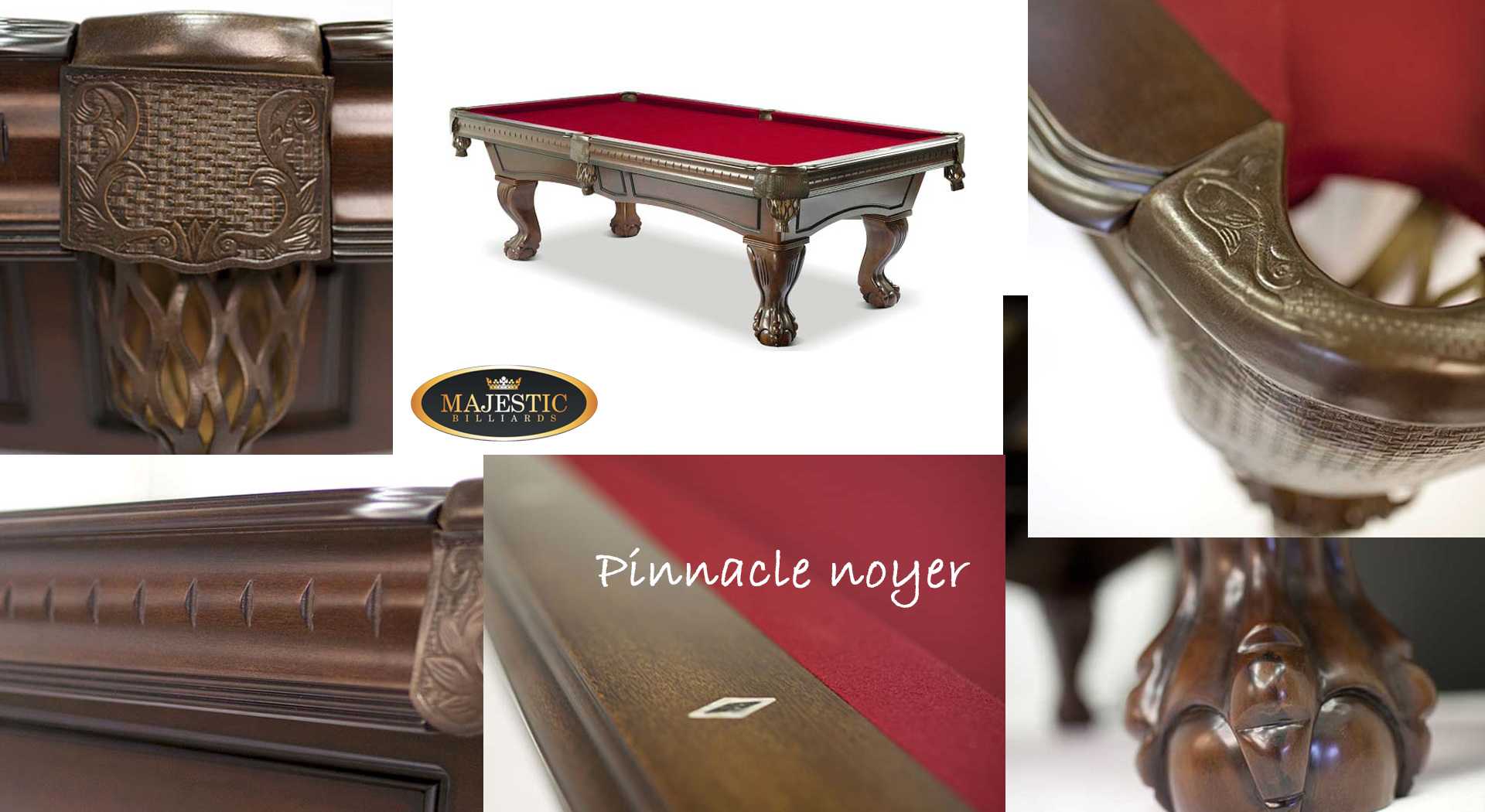 Table de Billard Majestic Pinnacle fini noyer à 30 % de rabais, une économie de 1200$